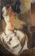 Nude in Fire Light